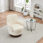 Fauteuils pivotants en similicuir PU à 360 degrés pour salon, chambre à coucher