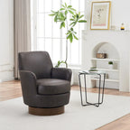 Fauteuils pivotants en similicuir PU à 360 degrés pour salon, chambre à coucher