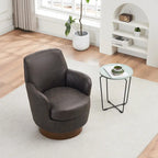 Fauteuils pivotants en similicuir PU à 360 degrés pour salon, chambre à coucher