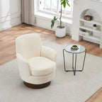 Fauteuils pivotants en similicuir PU à 360 degrés pour salon, chambre à coucher