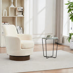 Fauteuils pivotants en similicuir PU à 360 degrés pour salon, chambre à coucher