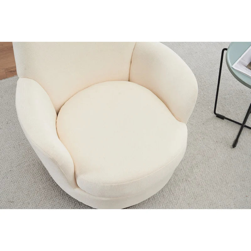 Fauteuils pivotants en similicuir PU à 360 degrés pour salon, chambre à coucher