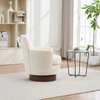 Fauteuils pivotants en similicuir PU à 360 degrés pour salon, chambre à coucher