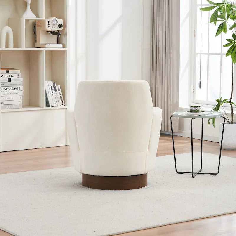 Fauteuils pivotants en similicuir PU à 360 degrés pour salon, chambre à coucher