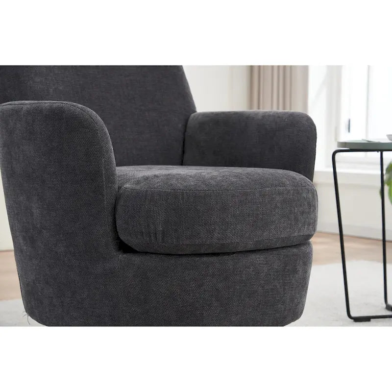 Fauteuils pivotants en similicuir PU à 360 degrés pour salon, chambre à coucher