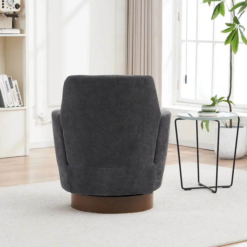 Fauteuils pivotants en similicuir PU à 360 degrés pour salon, chambre à coucher