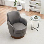 Fauteuils pivotants en similicuir PU à 360 degrés pour salon, chambre à coucher