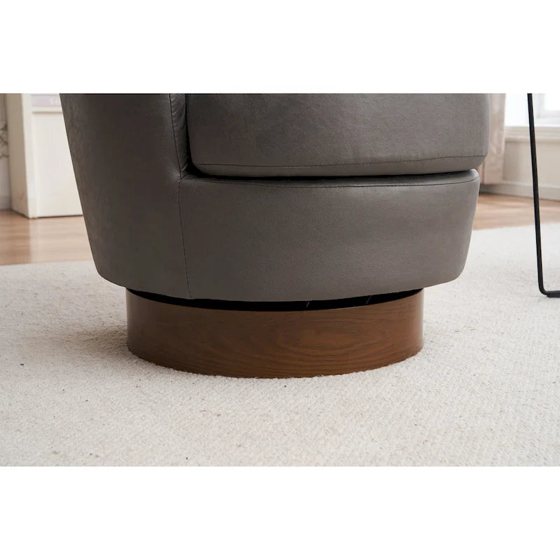 Fauteuils pivotants en similicuir PU à 360 degrés pour salon, chambre à coucher