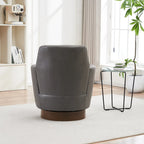 Fauteuils pivotants en similicuir PU à 360 degrés pour salon, chambre à coucher