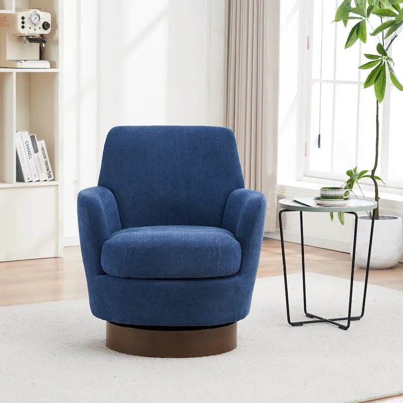 Fauteuils pivotants en similicuir PU à 360 degrés pour salon, chambre à coucher