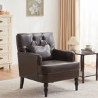 Fauteuil capitonné avec coussin lombaire Beige/Gris/Bleu clair/Marron
