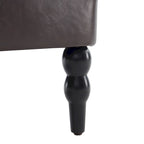 Fauteuil capitonné avec coussin lombaire Beige/Gris/Bleu clair/Marron