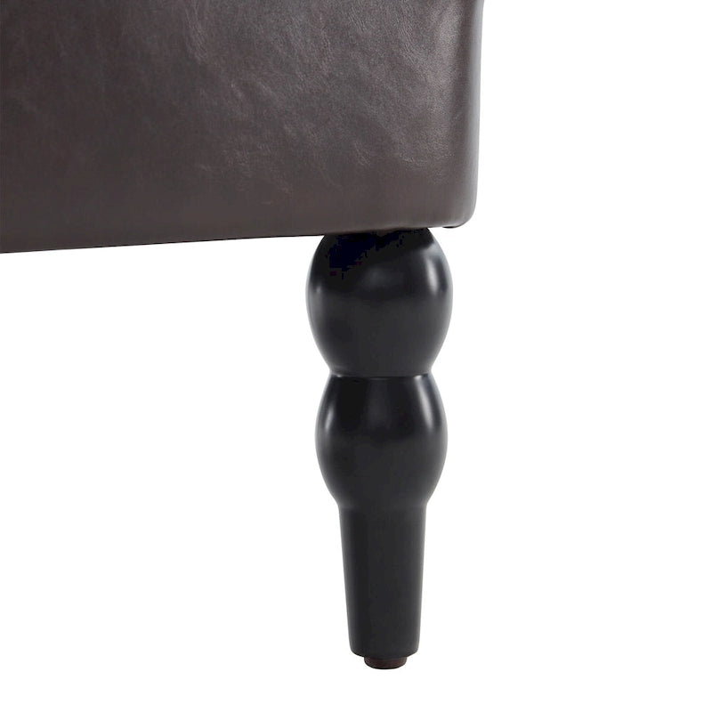 Fauteuil capitonné avec coussin lombaire Beige/Gris/Bleu clair/Marron