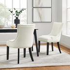 Chaises de salle à manger en velours Marquis - Lot de 2