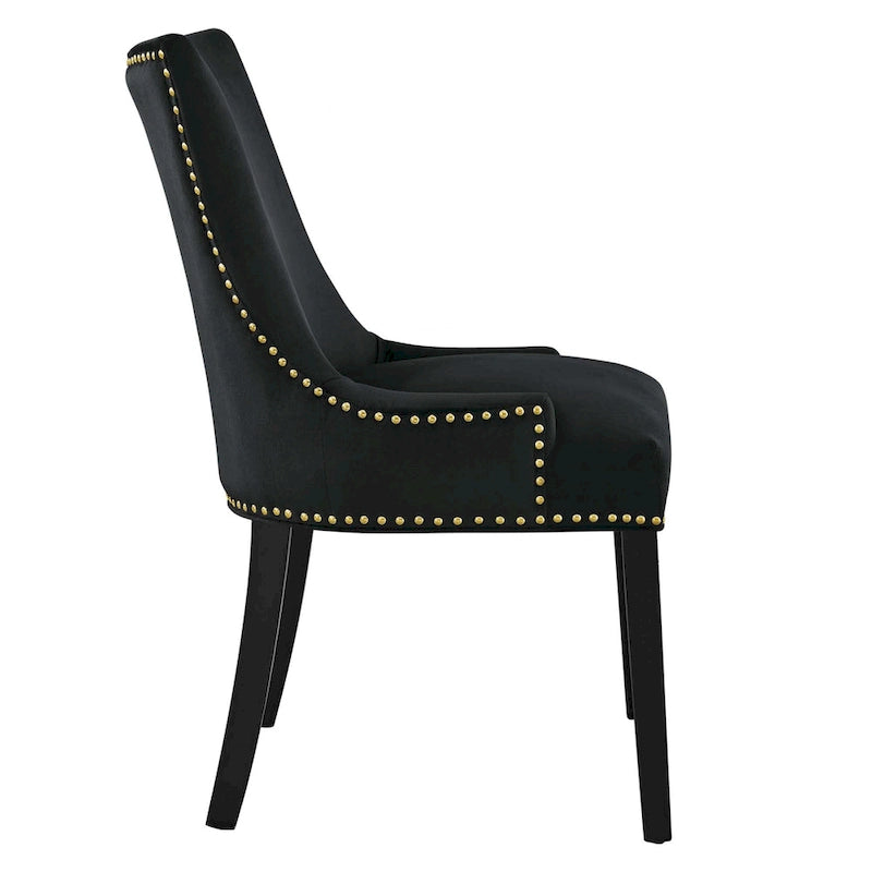 Chaises de salle à manger en velours Marquis - Lot de 2