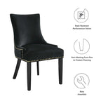 Chaises de salle à manger en velours Marquis - Lot de 2