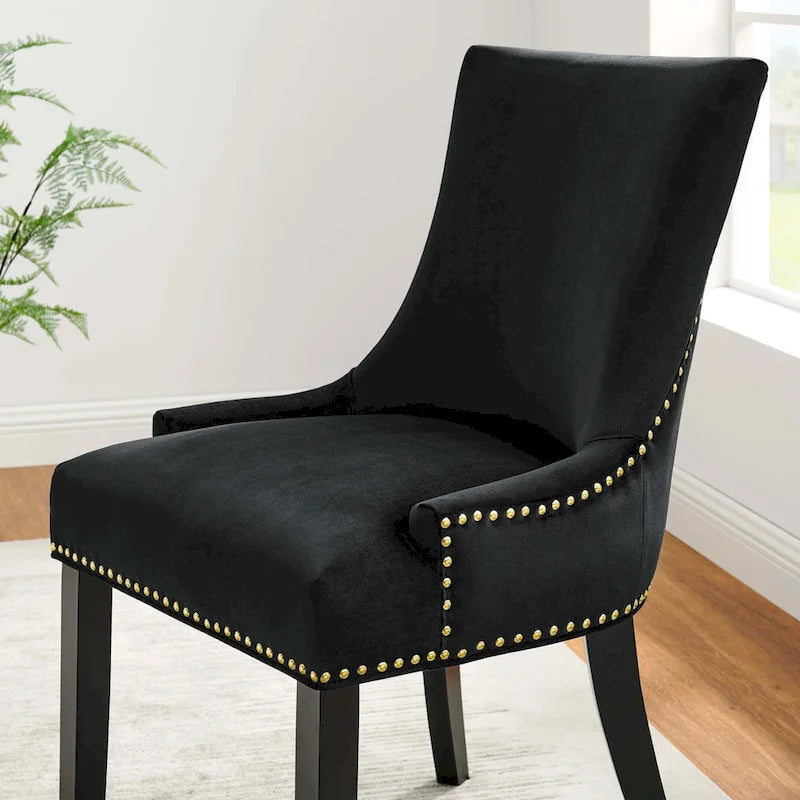 Chaises de salle à manger en velours Marquis - Lot de 2