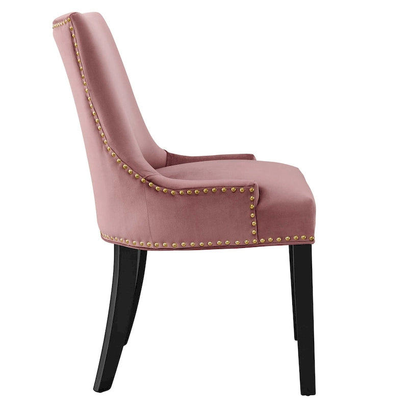 Chaises de salle à manger en velours Marquis - Lot de 2