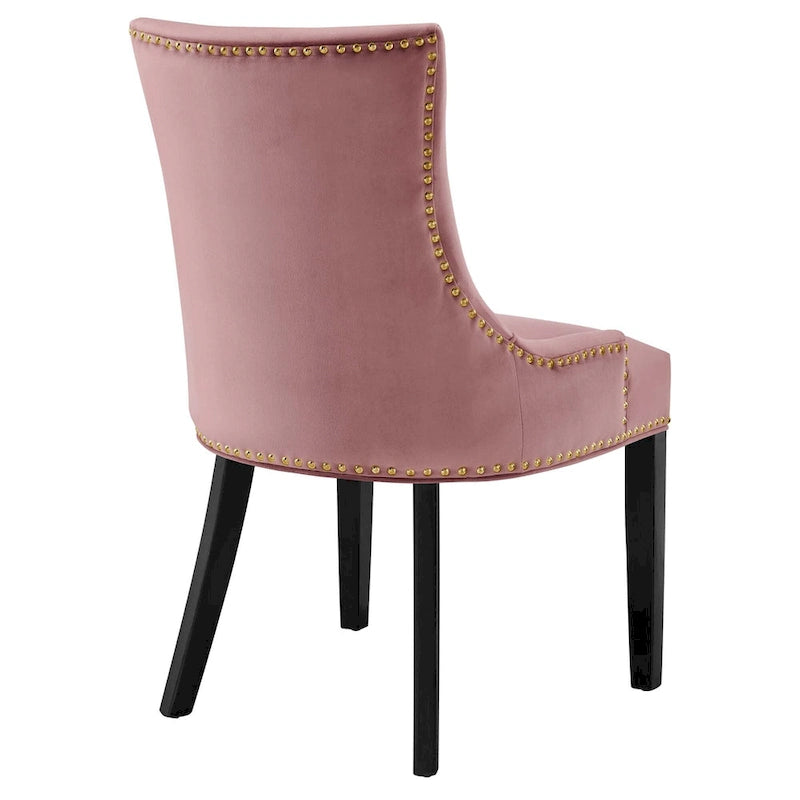 Chaises de salle à manger en velours Marquis - Lot de 2