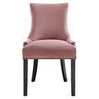Chaises de salle à manger en velours Marquis - Lot de 2