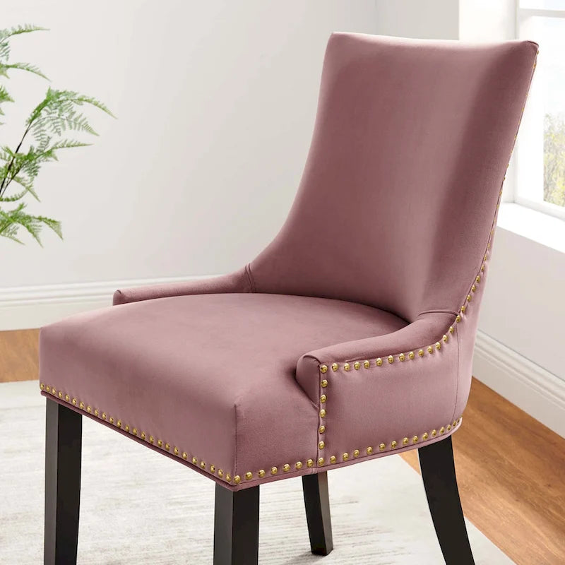 Chaises de salle à manger en velours Marquis - Lot de 2