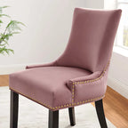 Chaises de salle à manger en velours Marquis - Lot de 2