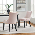 Chaises de salle à manger en velours Marquis - Lot de 2