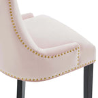 Chaises de salle à manger en velours Marquis - Lot de 2