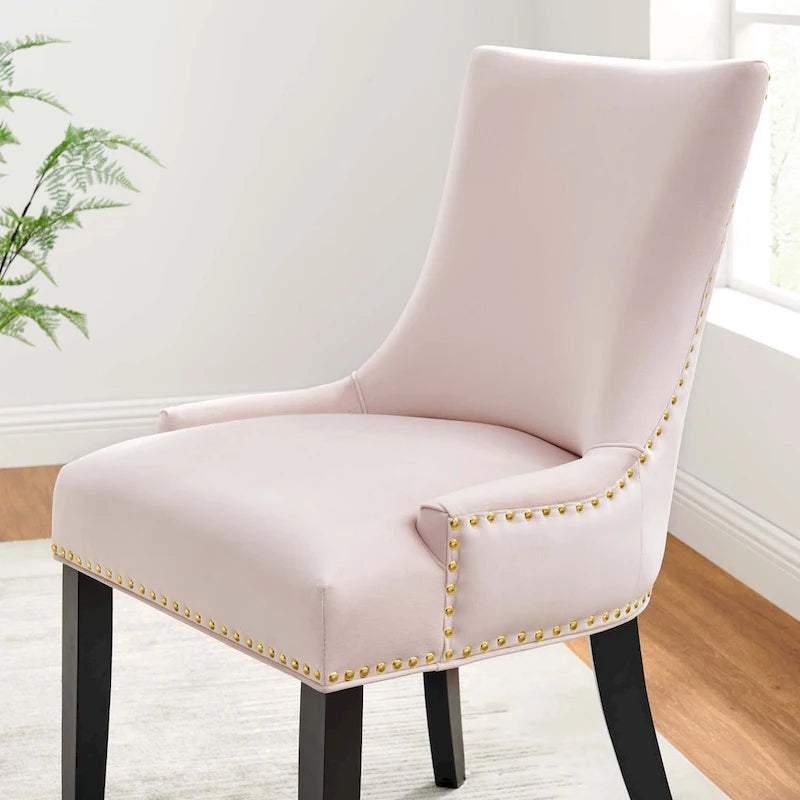 Chaises de salle à manger en velours Marquis - Lot de 2