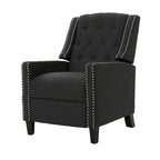 Fauteuil inclinable en tissu touffeté Izidro