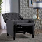 Fauteuil inclinable en tissu touffeté Izidro