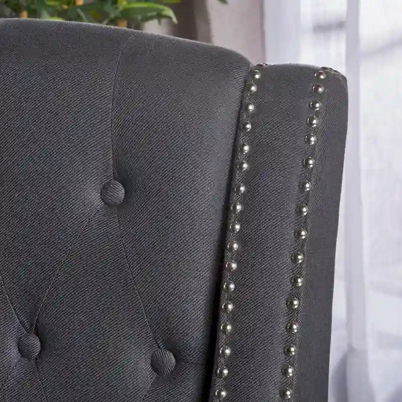 Fauteuil inclinable en tissu touffeté Izidro