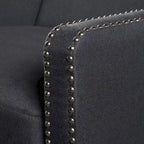 Fauteuil inclinable en tissu touffeté Izidro