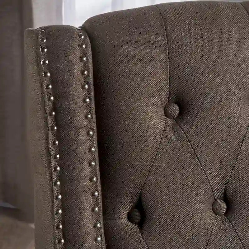 Fauteuil inclinable en tissu touffeté Izidro