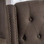 Fauteuil inclinable en tissu touffeté Izidro