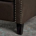 Fauteuil inclinable en tissu touffeté Izidro