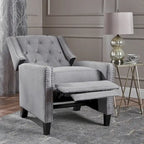 Fauteuil inclinable en tissu touffeté Izidro