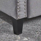Fauteuil inclinable en tissu touffeté Izidro