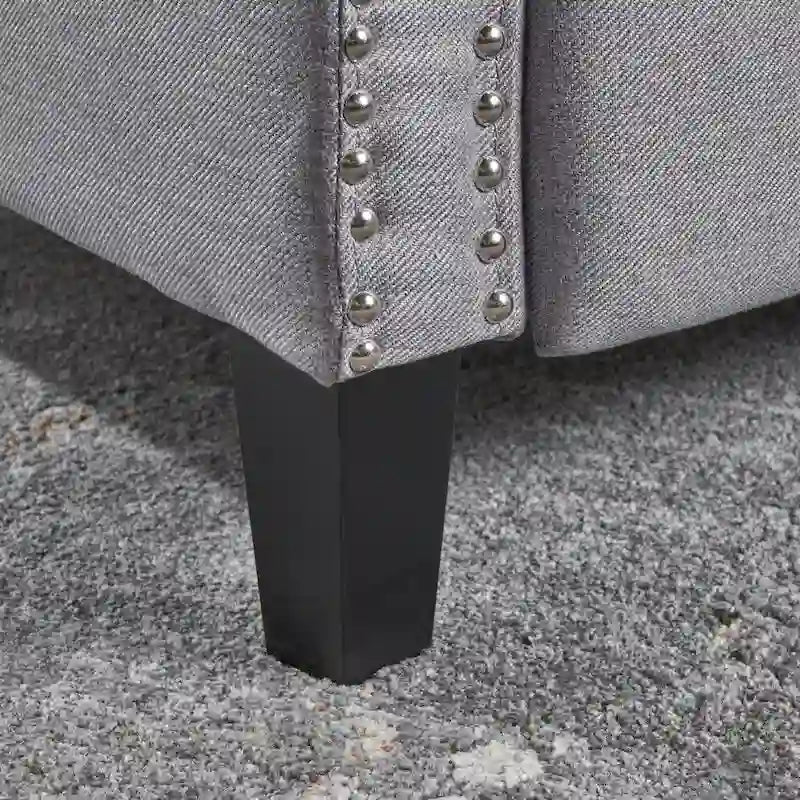 Fauteuil inclinable en tissu touffeté Izidro