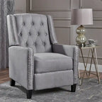 Fauteuil inclinable en tissu touffeté Izidro