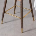 Tabourets de bar à dossier ailé recouverts de tissu (lot de 2)