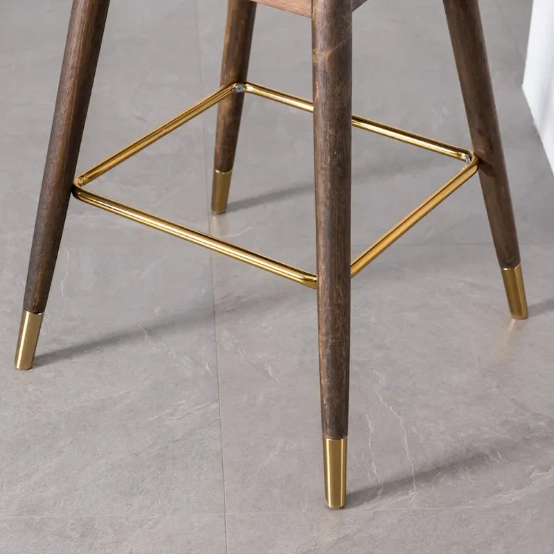 Tabourets de bar à dossier ailé recouverts de tissu (lot de 2)