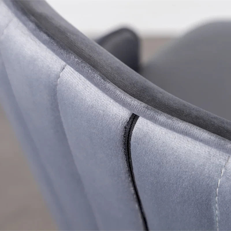 Tabourets de bar à dossier ailé recouverts de tissu (lot de 2)