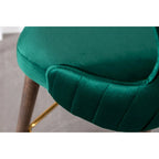 Tabourets de bar à dossier ailé recouverts de tissu (lot de 2)
