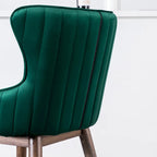 Tabourets de bar à dossier ailé recouverts de tissu (lot de 2)
