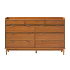 Commode en bois massif haut de gamme style galerie moderne