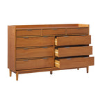 Commode en bois massif haut de gamme style galerie moderne