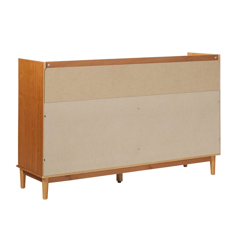 Commode en bois massif haut de gamme style galerie moderne