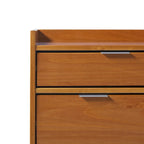Commode en bois massif haut de gamme style galerie moderne