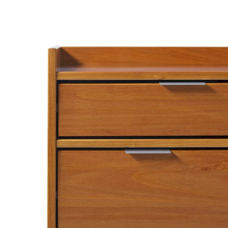 Commode en bois massif haut de gamme style galerie moderne